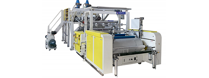 1250mm Two Three Layer Stretch Film Co Extrusion Winding  Machine（φ55/75×1250 film 1000MM output 2.5-3T/24hr ）