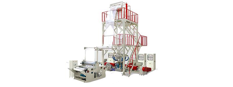 FB 800-1200MM 3 Layers Co-extrusion Rotary Head Film Blowing Machine