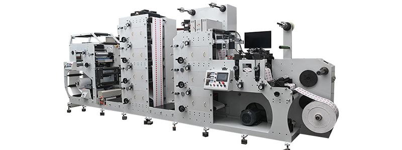 Narrow Web Flexo Printing Machine YB-7colors 320mm Tower Label Flexo Printing Machine