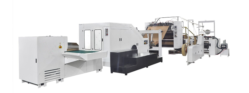 Square Bottom Bag Making Machine YBFD-330T Fully Automatic Square Bottom Paper Bag Machine With Handle Inline（Twisted rope）