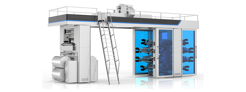 KSCI-E-8color  High Speed CI  Flexo Printing Machine