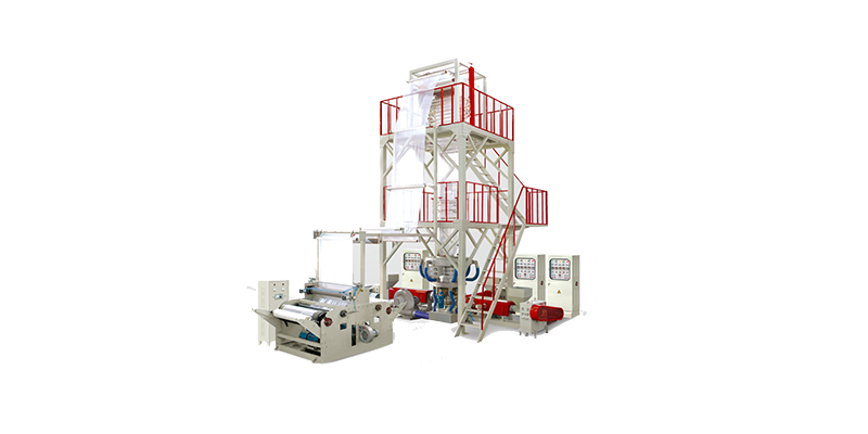 FB 800-1200MM 3 Layers Co-extrusion Rotary Head Film Blowing Machine